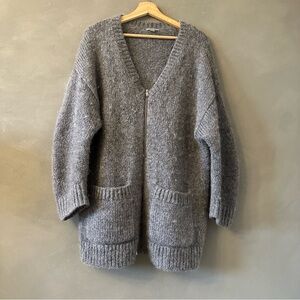 COS Gray Women's Cardigan Sweater